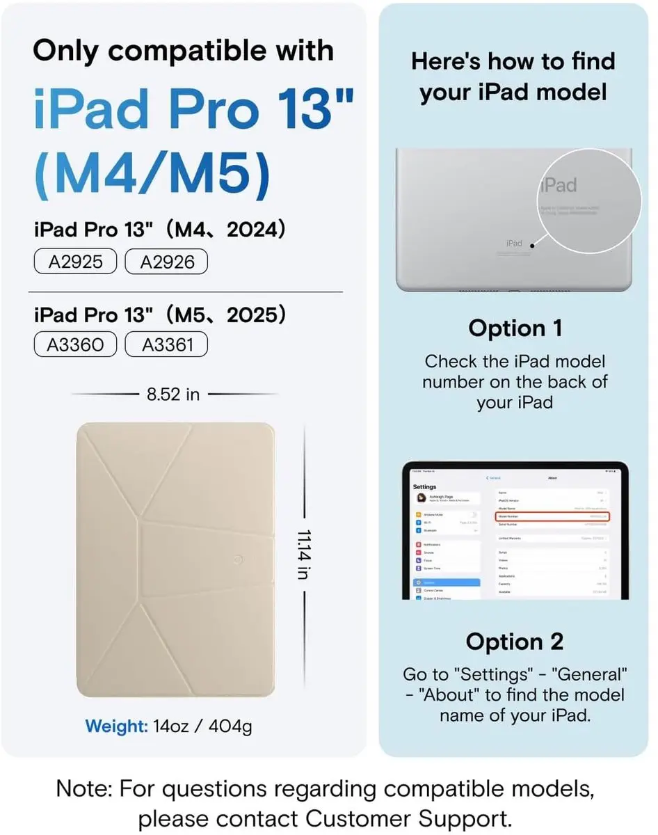 MOFT Dynamic Folio Book Case iPad Pro 13 - 20+ Kijkhoeken - Beige