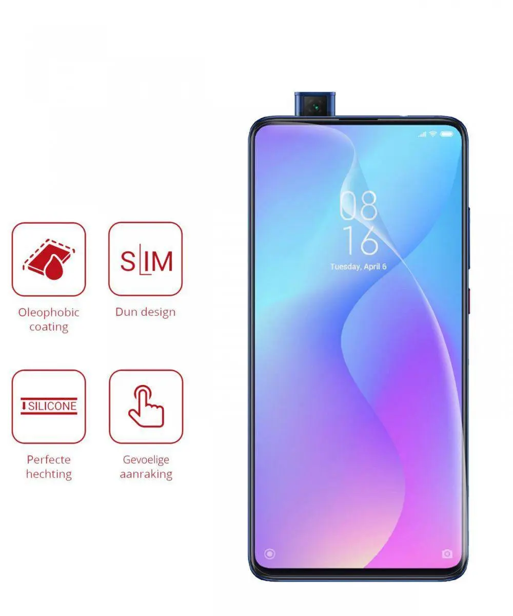 Rosso Screen Protector Ultra Clear voor Xiaomi Mi 9T Pro - 2 Stuks - afbeelding 6 van 6