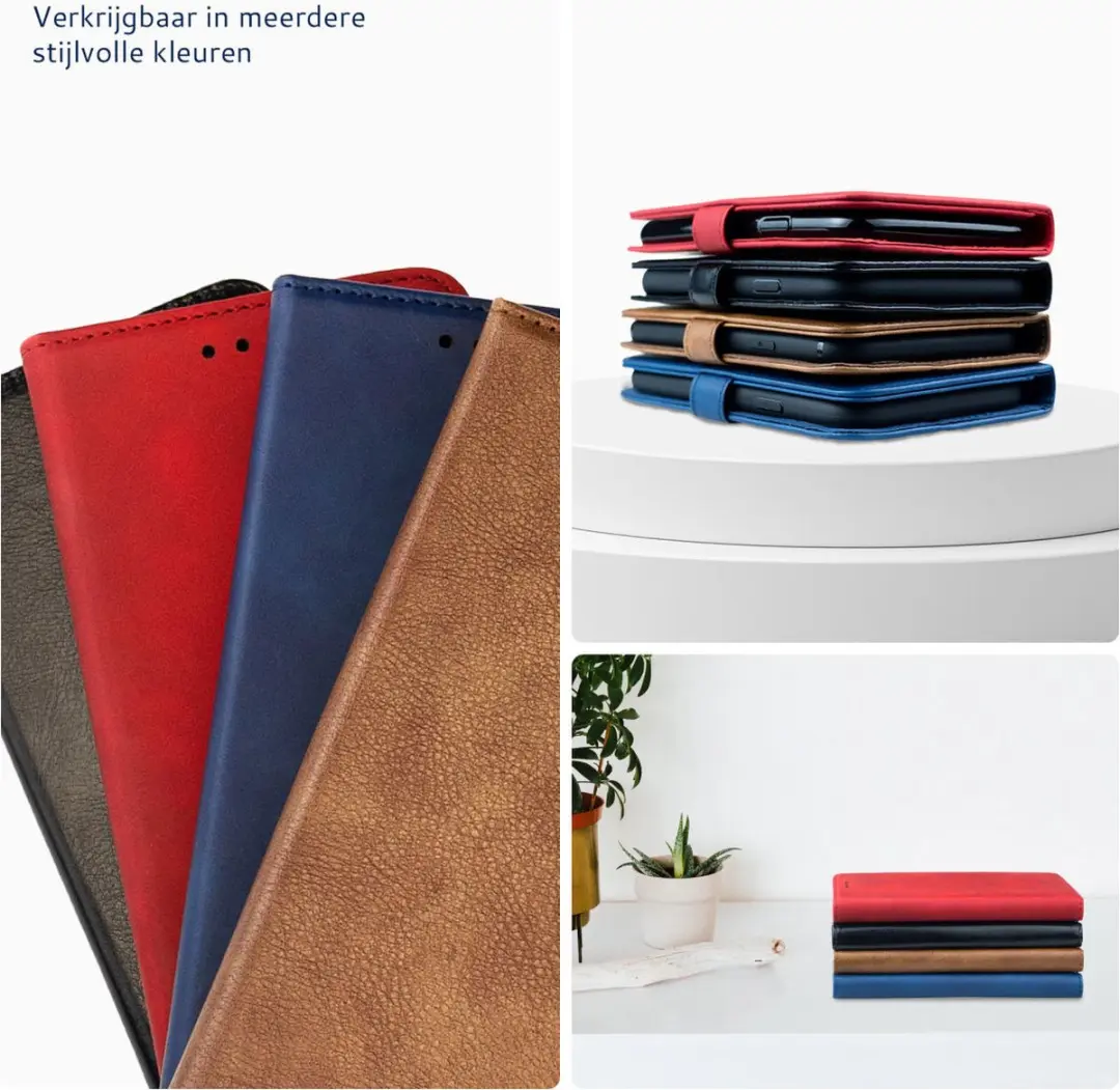 Rosso Element Book Case Wallet Samsung Galaxy A22 5G - 3 Pasjes - Blauw