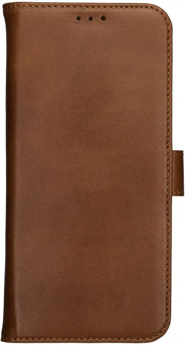 Rosso Deluxe Book Case iPhone 13 Mini - 3 Pasjes - Bruin - afbeelding 6 van 6