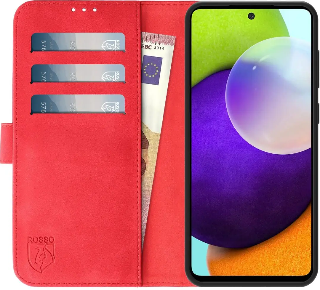 Rosso Element Book Case Wallet Hoesje 109184 - Rood