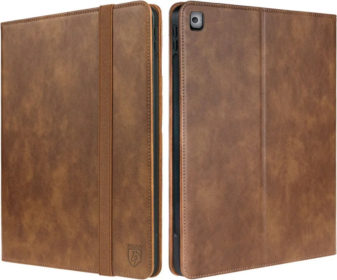 Rosso Element 138976 Hoes Book Case - iPad 9.7 (2017/2018)/Air 2 - Bruin