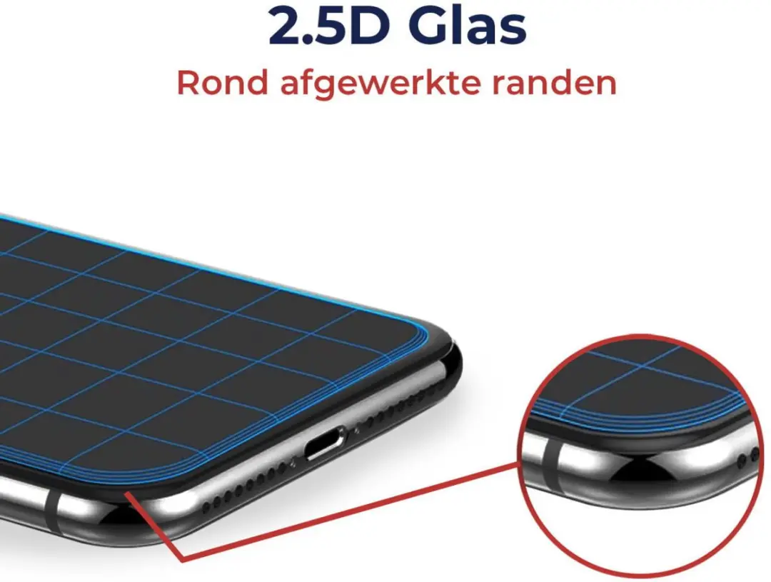 Rosso Privacy Screen iPhone 14 - 9H Glas - Anti Spy - afbeelding 6 van 6