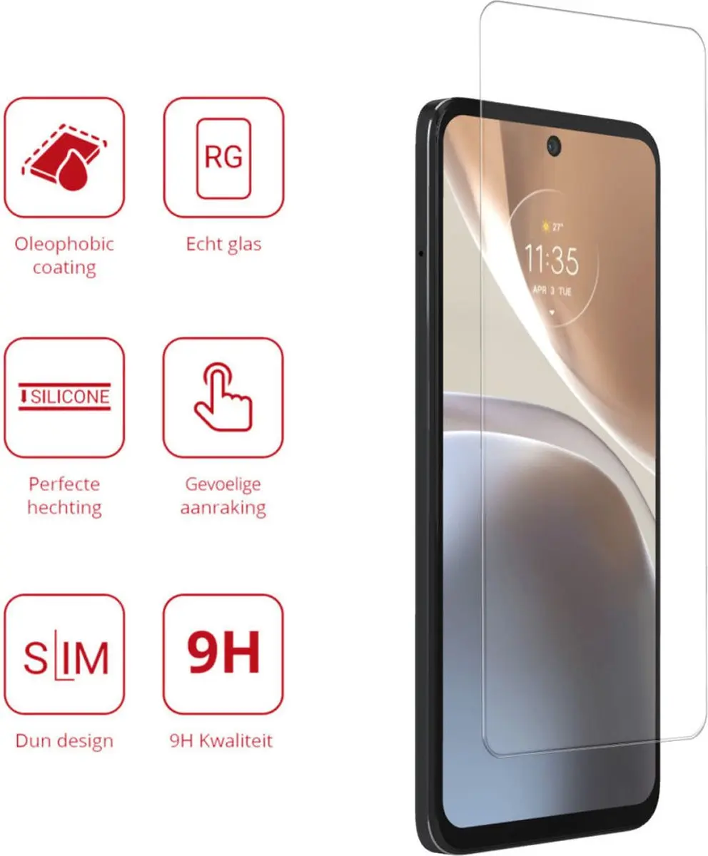 Rosso 9H Tempered Glass Screen Protector Motorola Moto G32