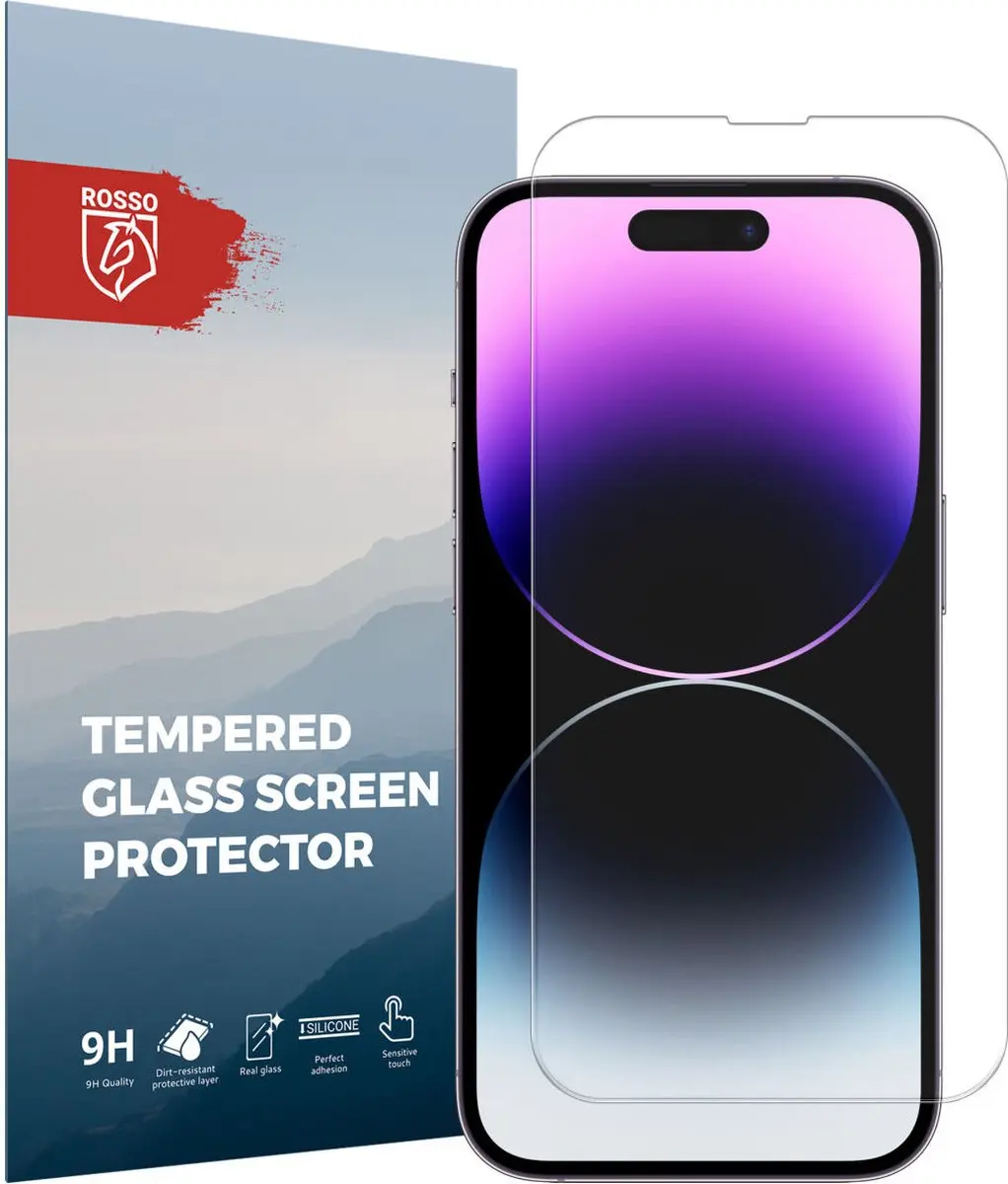 Rosso 9H Tempered Glass Screen Protector Geschikt voor Apple iPhone 14 Pro