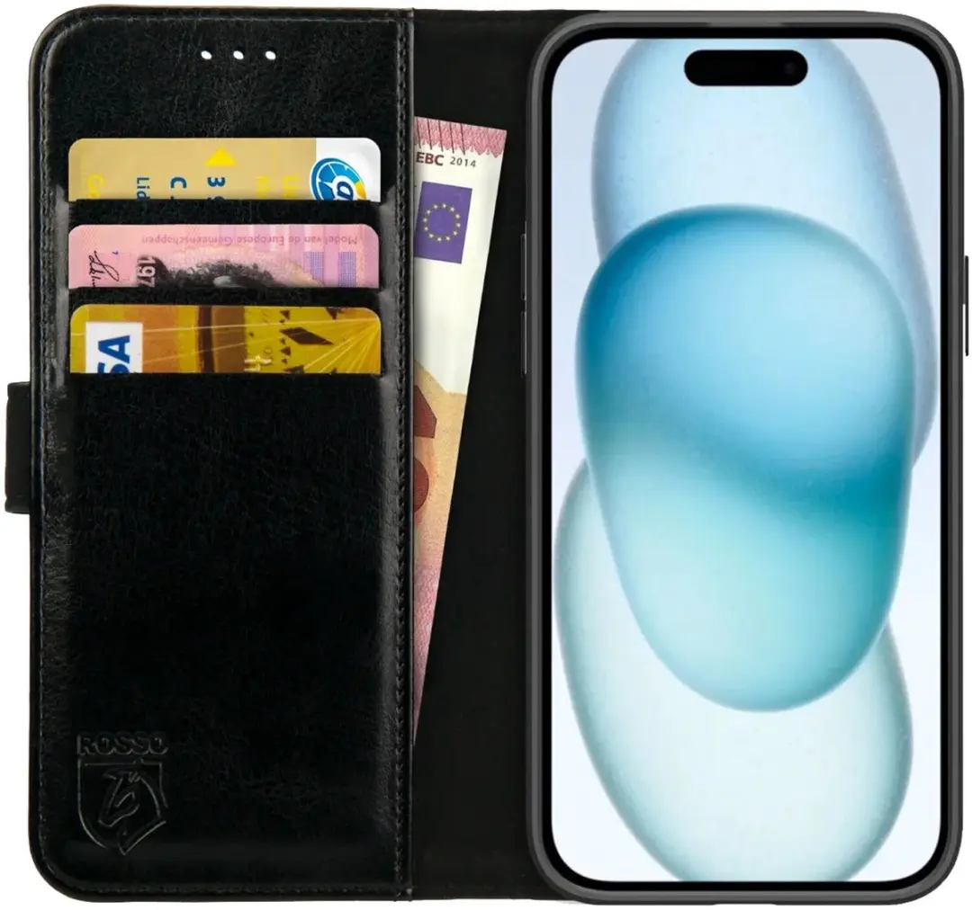 Rosso Element Book Case Wallet iPhone 15