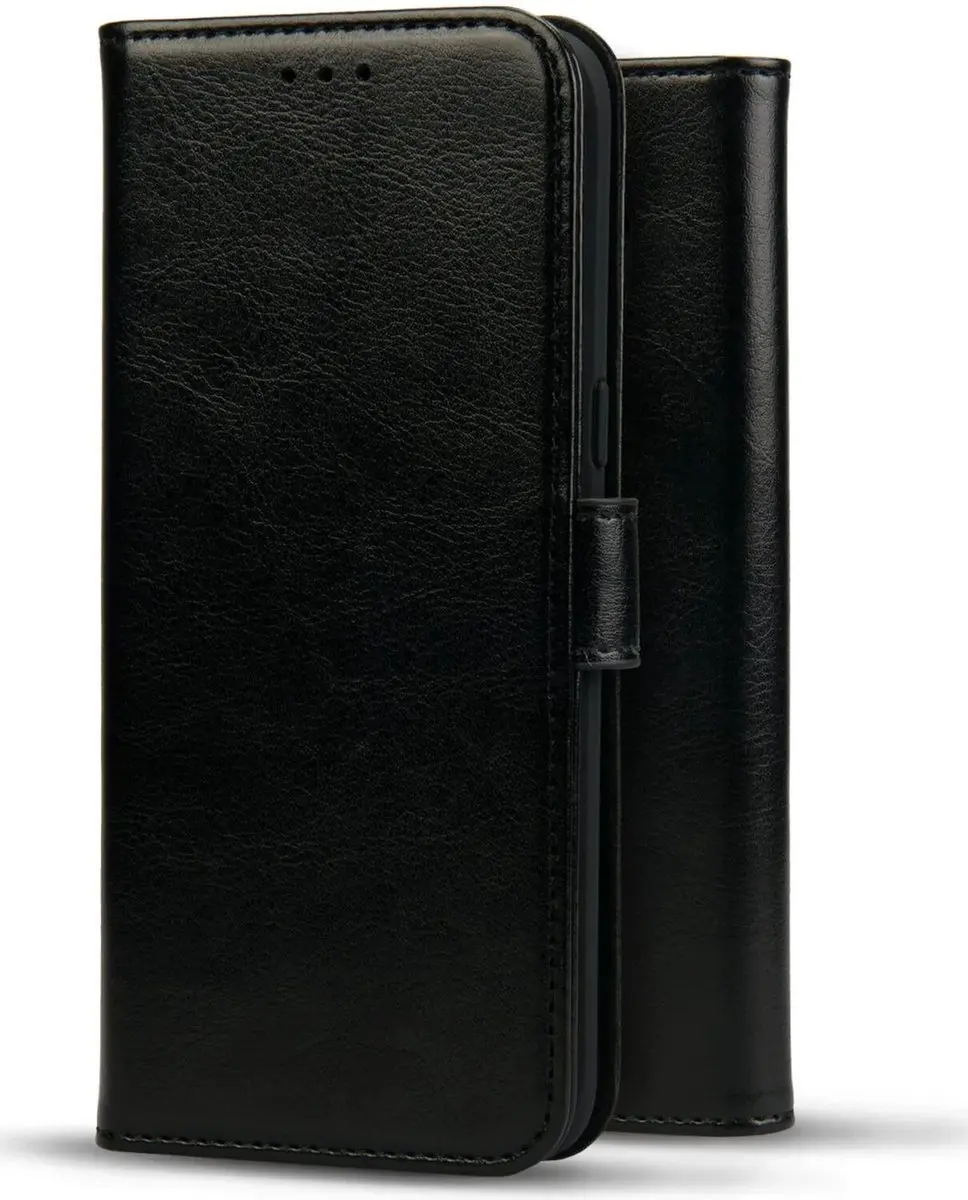 Rosso Element Book Case Wallet iPhone 15 - 3 Pasjes - Zwart