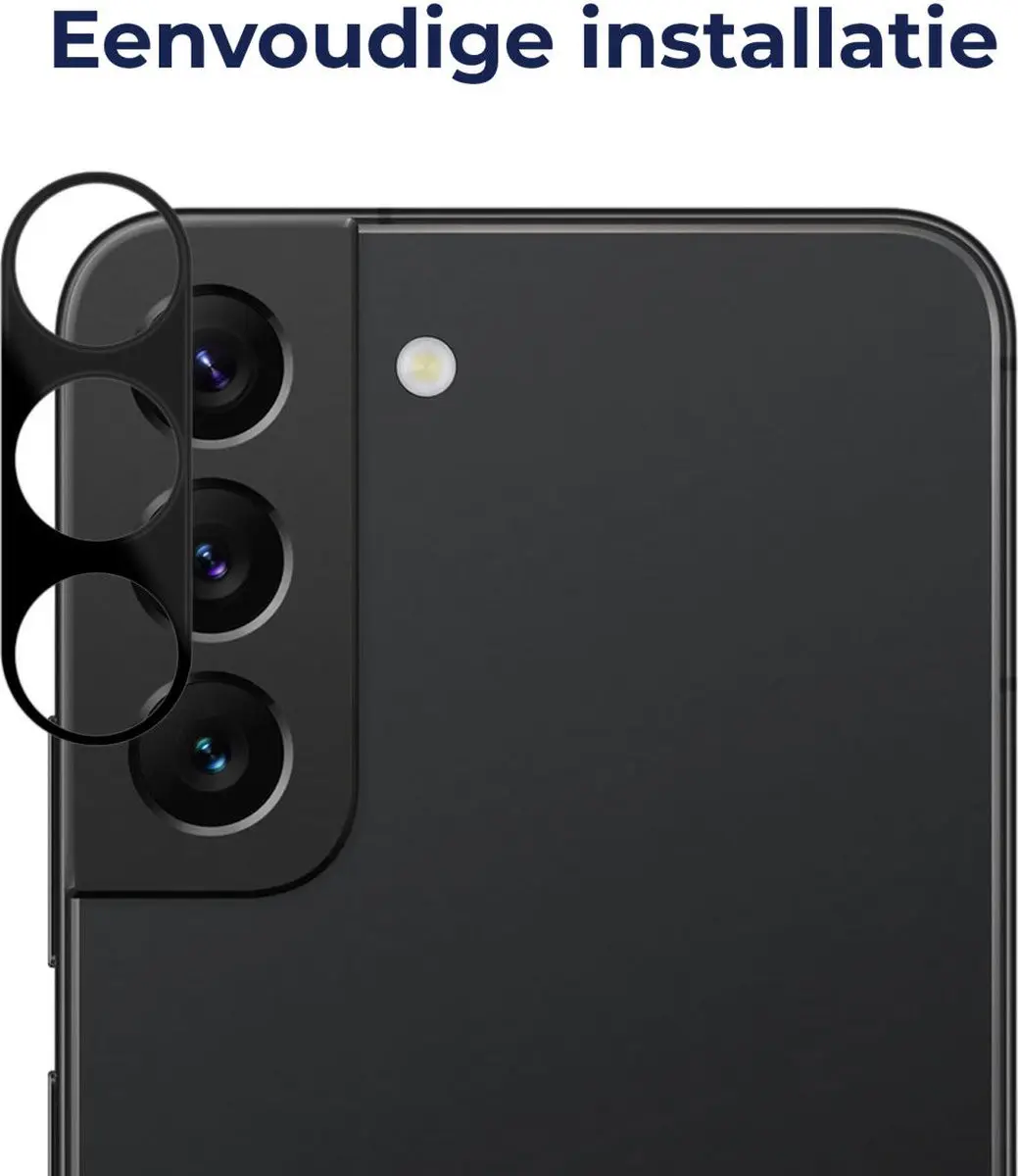 Rosso Camera Lens Protector - Samsung Galaxy S23/S23+ - Zwart - afbeelding 6 van 6