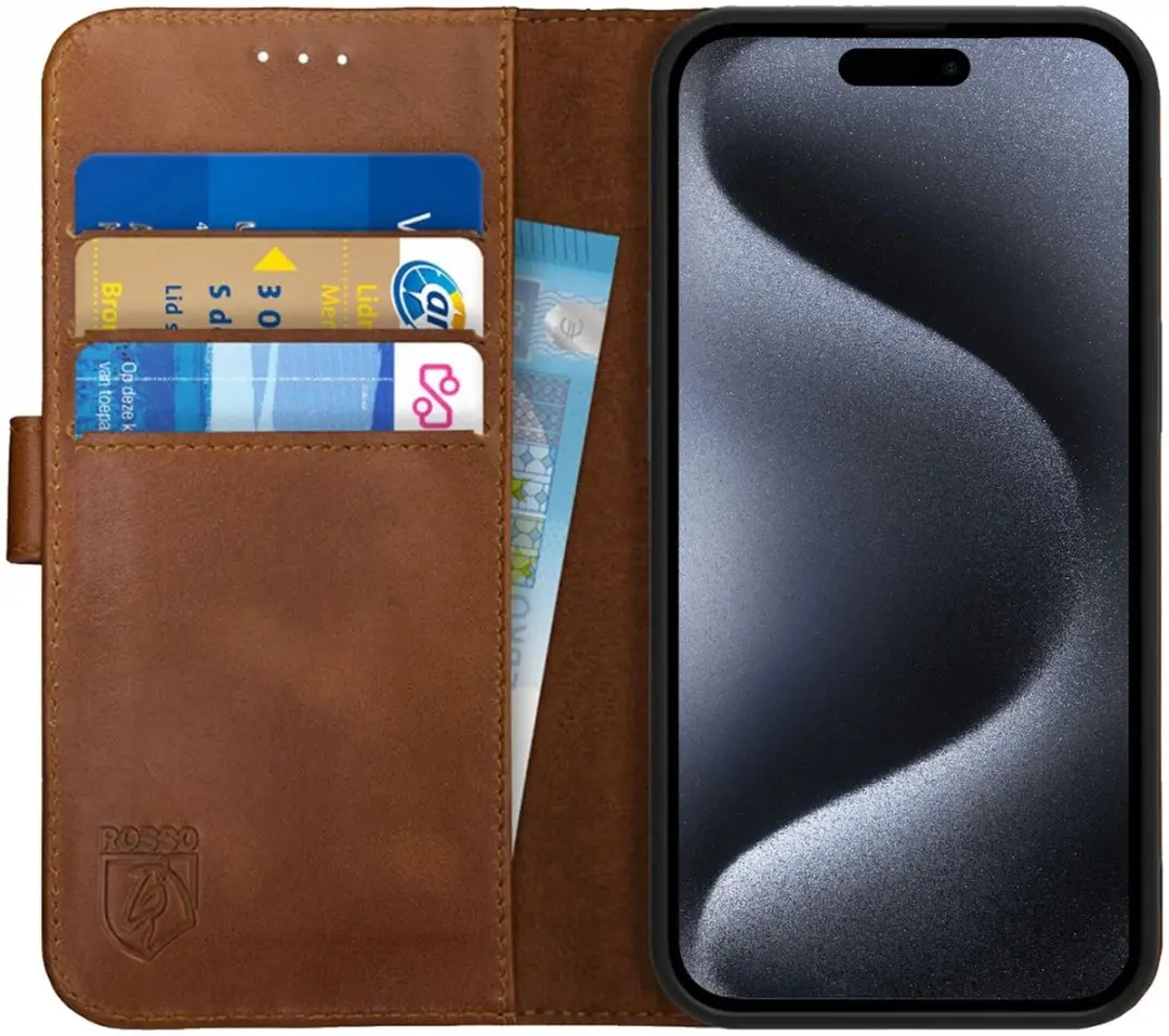 Rosso Deluxe Book Case iPhone 15 Pro