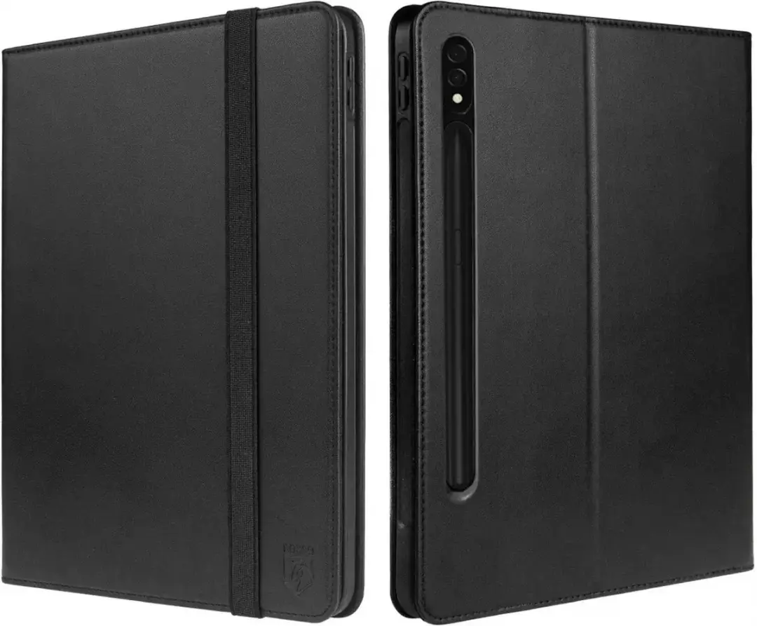 Rosso Element Book Case 165698 Hoes - Samsung Galaxy Tab S9 Plus 12.4" - Zwart