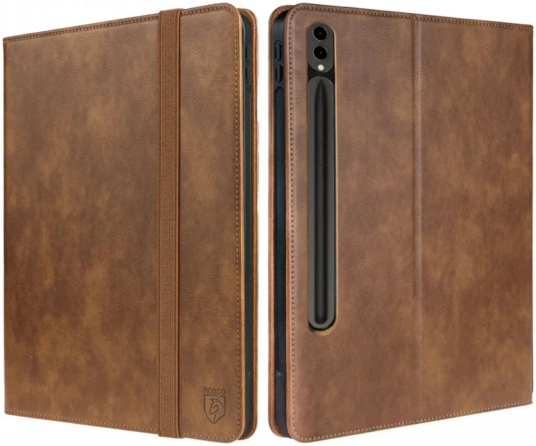 Rosso Element Book Case 165701 - Hoes Samsung Galaxy Tab S10 Ultra/S9 Ultra - 14.6" - Bruin - afbeelding 4 van 6
