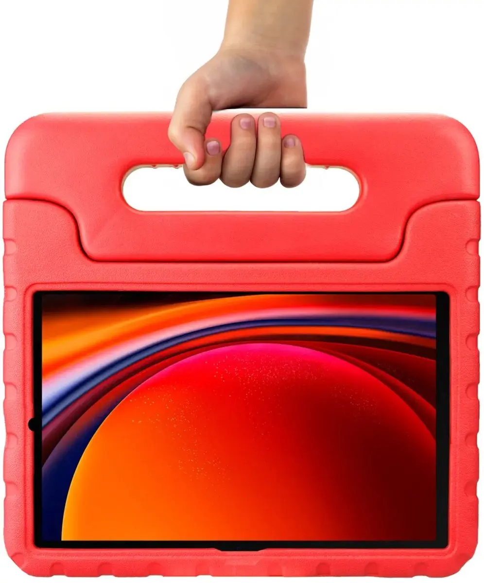 HappyCase Kinderhoes Samsung Galaxy Tab S9 11 Inch - Rood - afbeelding 5 van 6