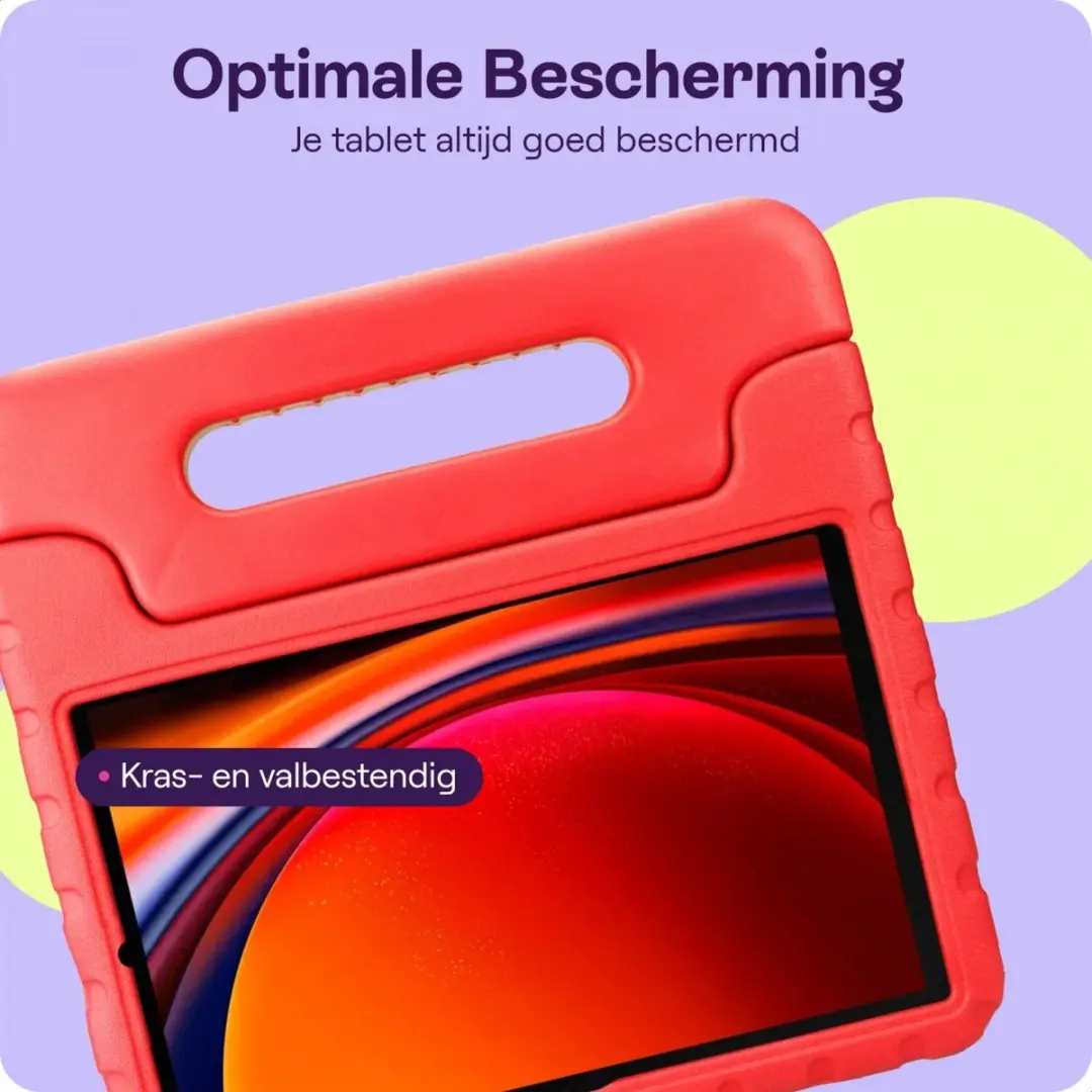 HappyCase Kinderhoes Samsung Galaxy Tab S9 11 Inch - Rood - afbeelding 4 van 6