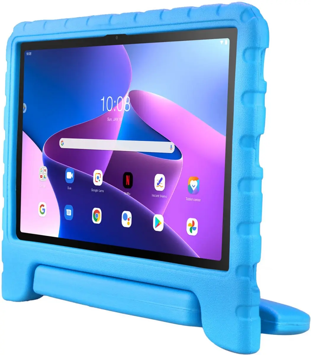 HappyCase Kinderhoes Lenovo Tab M10 Plus Gen 3 - 10.6" - Blauw - afbeelding 2 van 6