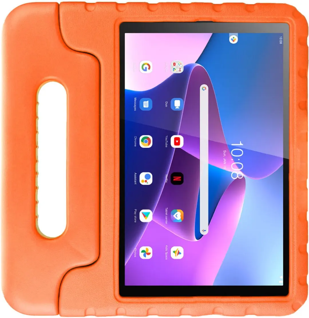 HappyCase Lenovo Tab M10 Gen 3 Kinderhoes - Oranje