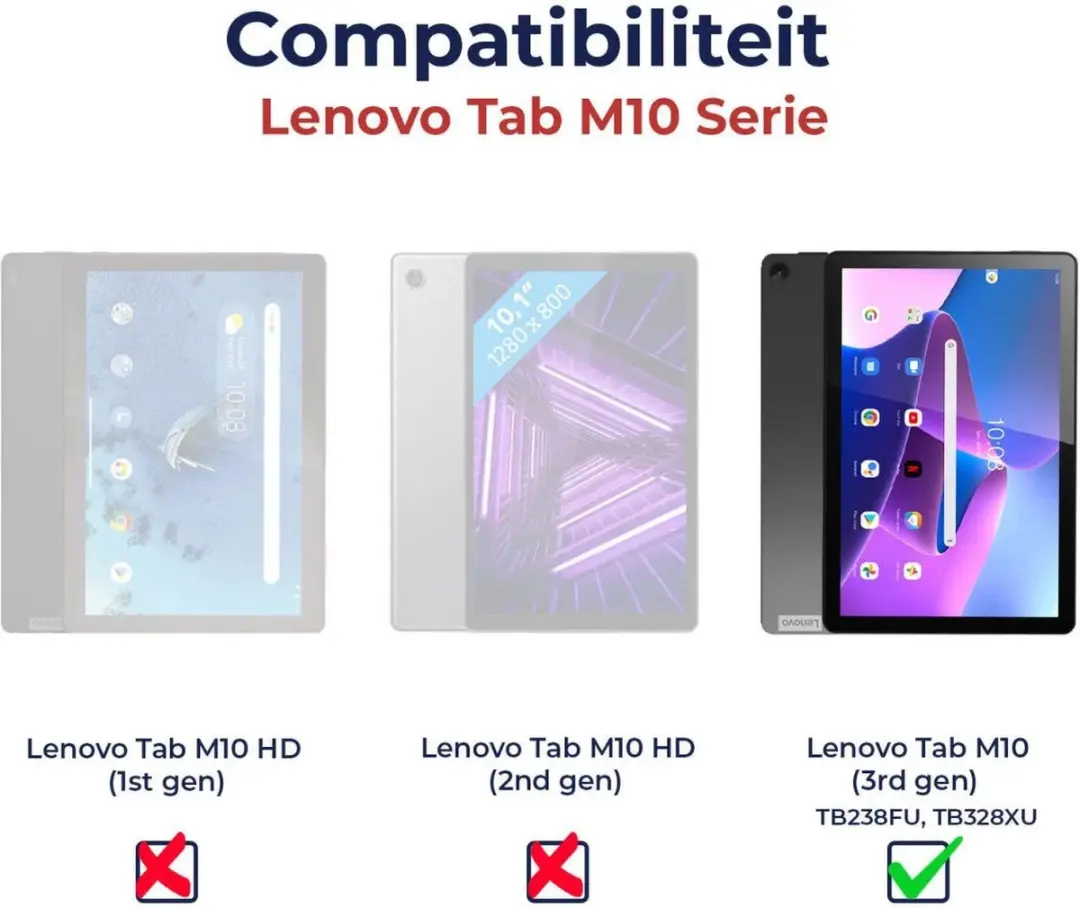 HappyCase Kinderhoes Lenovo Tab M10 Gen 3 - Roze