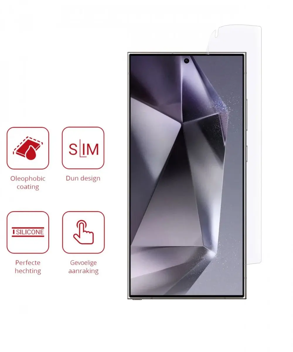 Rosso Screen Protector Ultra Clear - 2 Stuks - Samsung Galaxy S24 Ultra