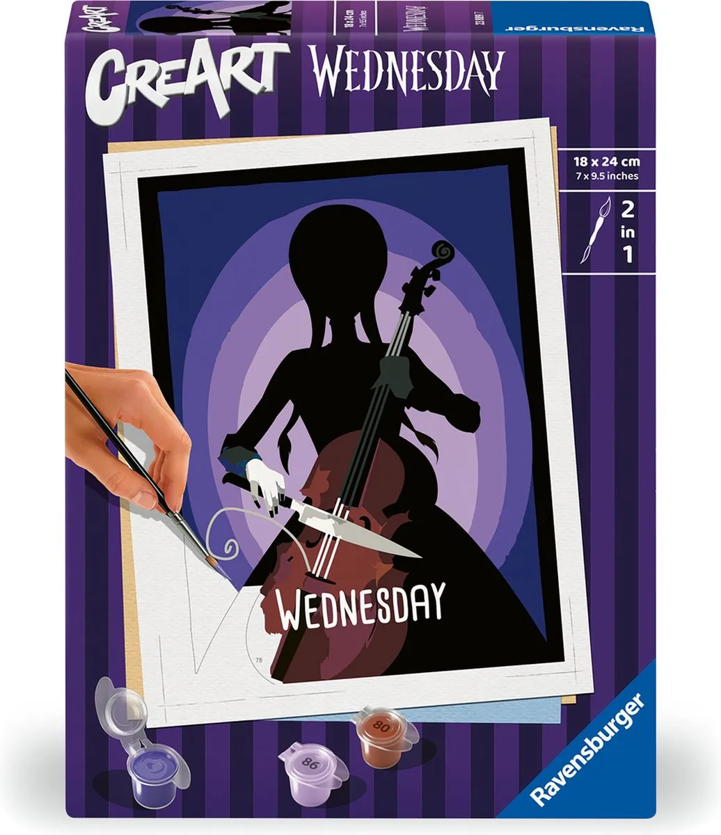 Ravensburger CreArt Wednesday Schilderen op Nummer - Meerkleurig