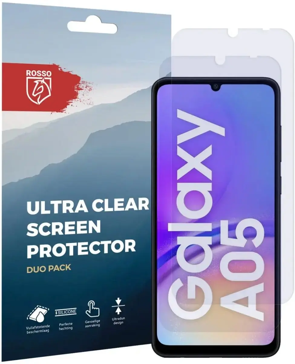 Rosso Screen Protector Ultra Clear - 2 Stuks - Samsung Galaxy A05