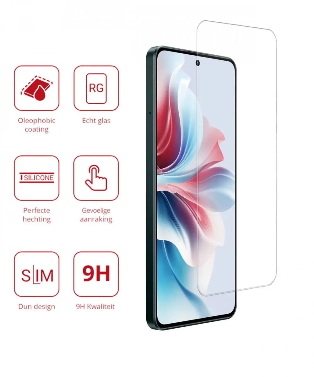 Rosso Oppo Reno 11F Schermbeschermer 9H - Glasplaatje