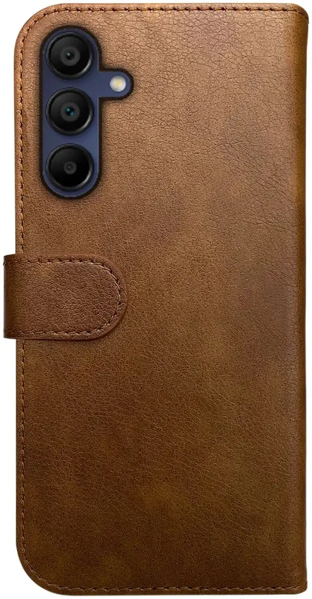 Rosso Element Wallet Book Case Samsung Galaxy A35 - 3 Pasjes - Bruin