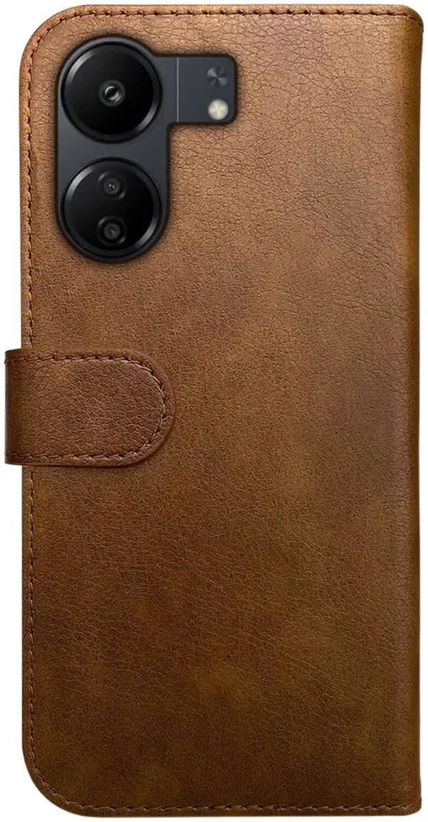 Rosso Element 184364 Hoesje - Xiaomi Poco C65 - 3 Pasjes - Bruin