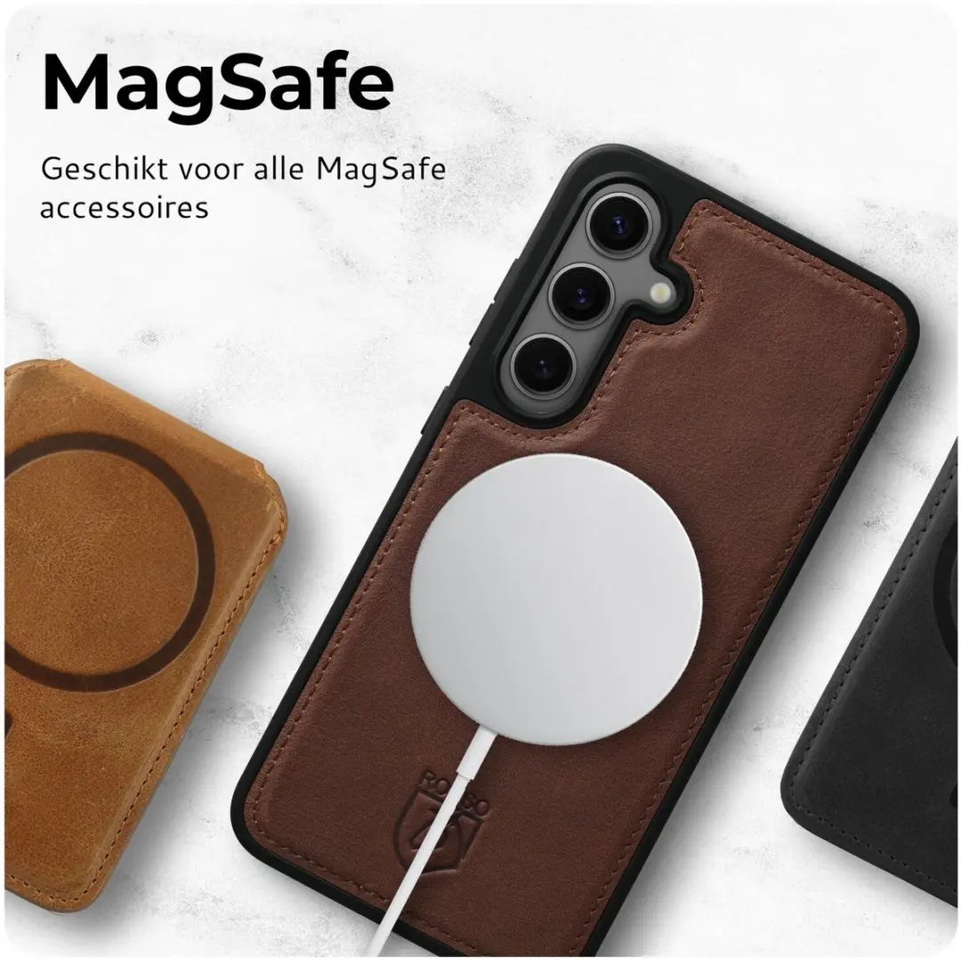 Rosso Elite 198356 Hoesje Samsung Galaxy S24 FE - Bruin