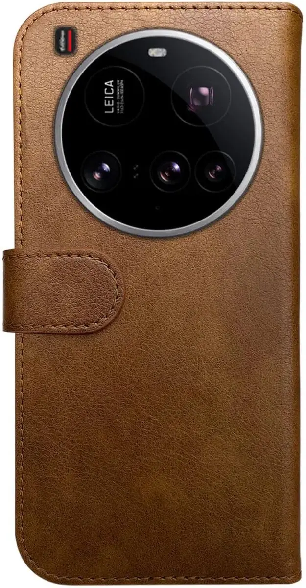 Rosso Element Wallet Book Case 212640 - Xiaomi 15 Ultra - 3 Pasjes - Bruin
