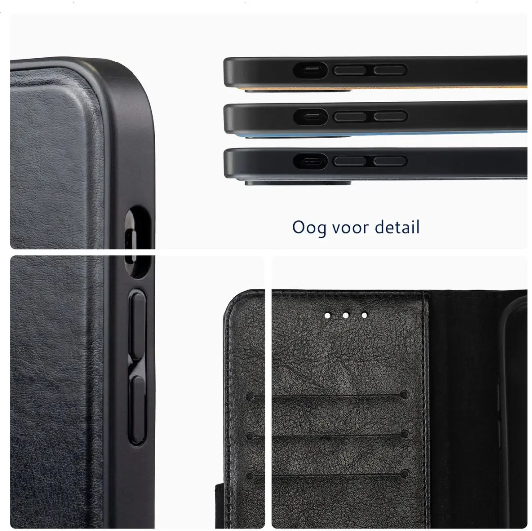 Rosso Element 212907 Hoesje Samsung Galaxy S25 Edge - 3 Pasjes - Zwart