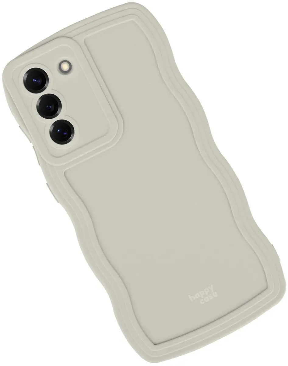 HappyCase Wavy Hoesje Samsung Galaxy S25 - Beige