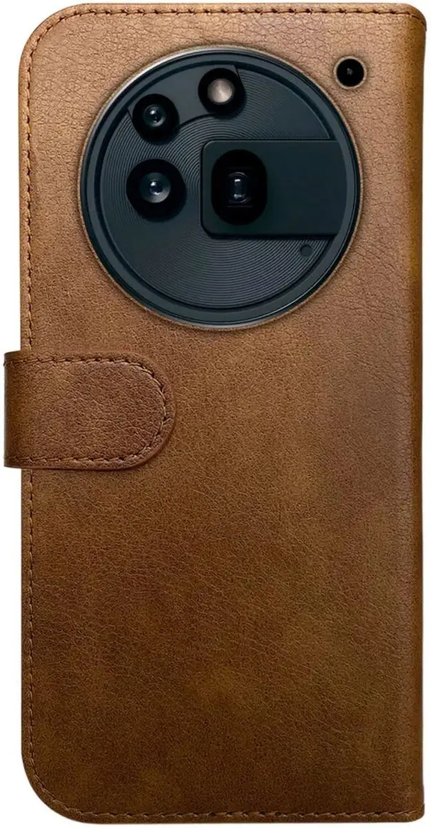 Rosso Element Wallet Book Case Nothing Phone (3a) Pro - 3 Pasjes - Bruin