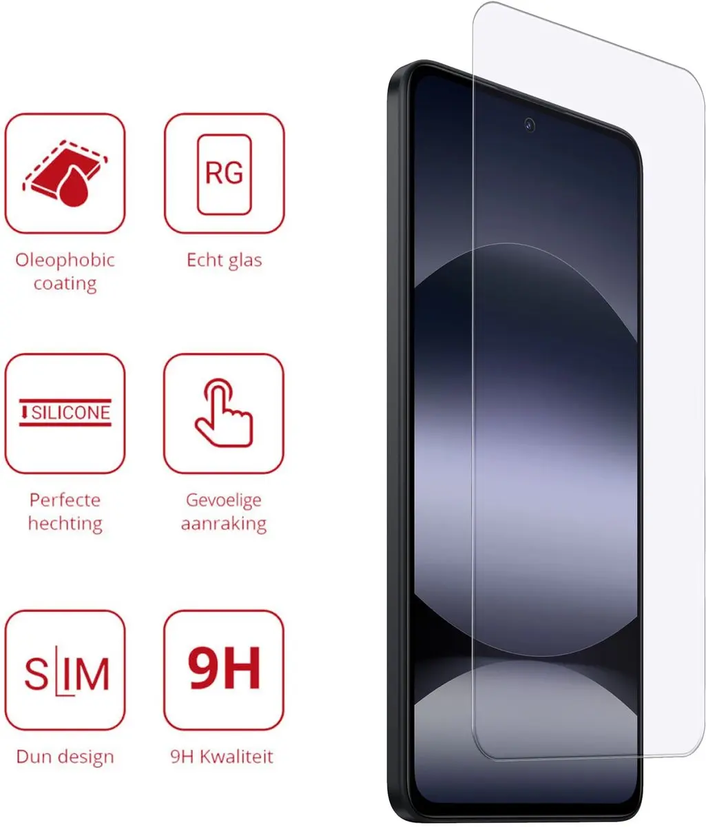 Rosso Screen Protector Xiaomi Redmi Note 14 5G - 9H Tempered Glass