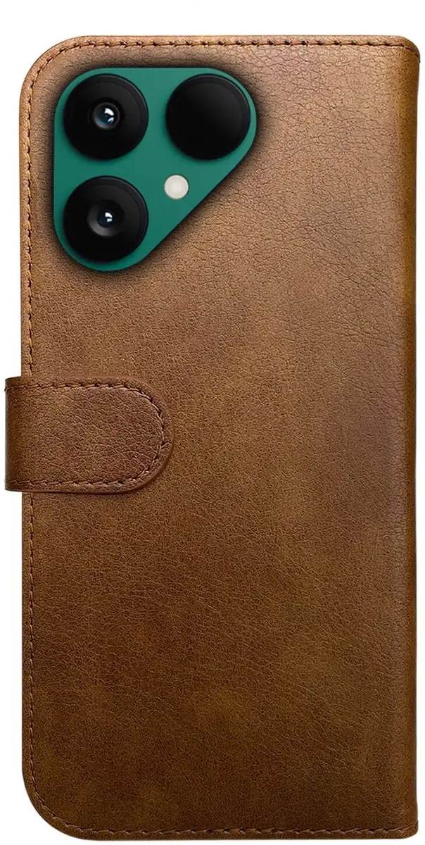 Rosso Element Wallet Book Case Fairphone 6 - 3 Pasjes - Bruin