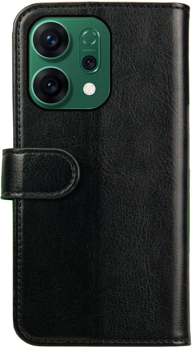 Rosso Element Wallet Book Case OPPO Reno 14 - 3 Pasjes - Zwart