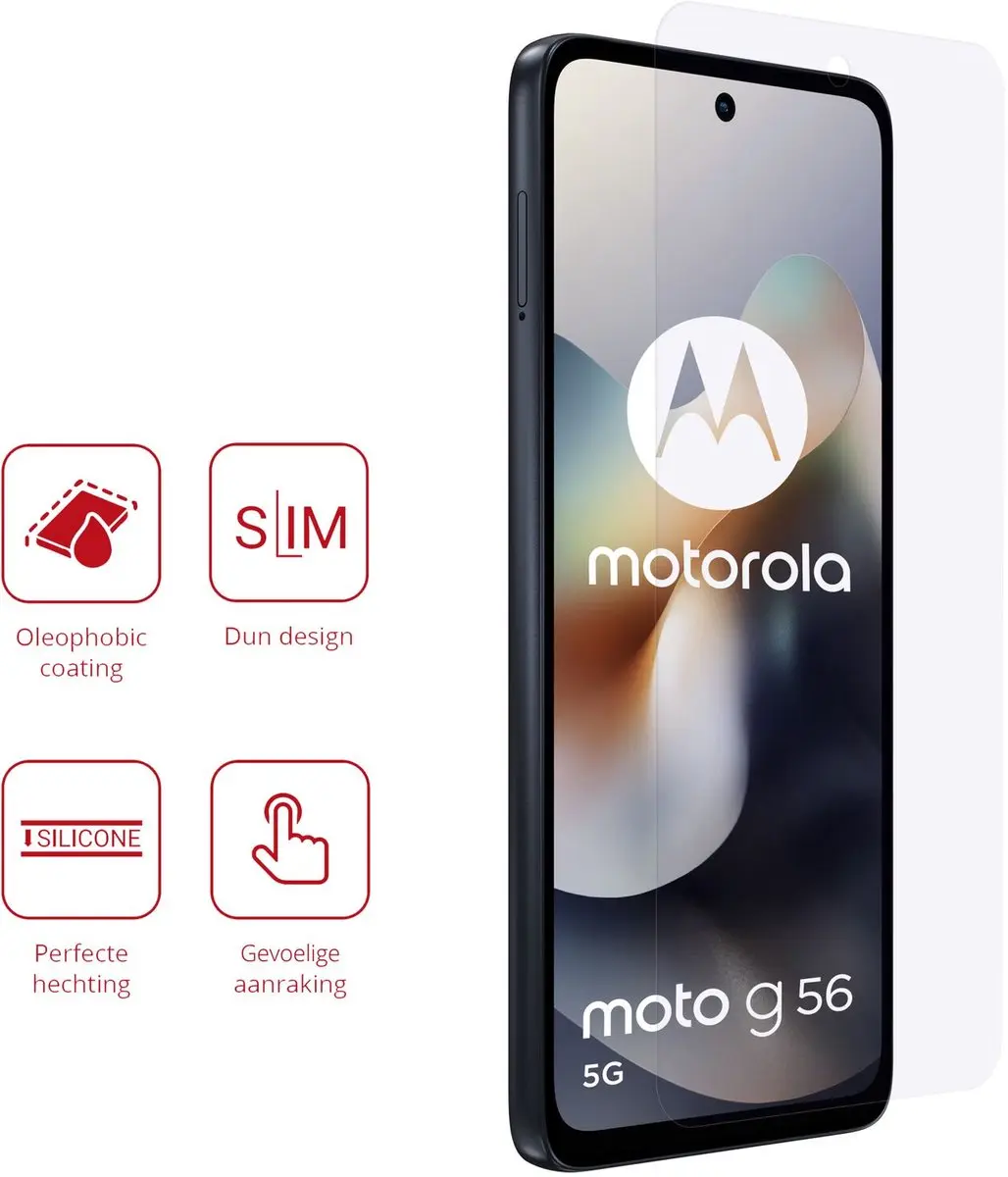 Rosso Screen Protector Motorola Moto G56 - 2 Stuks - Ultra Clear