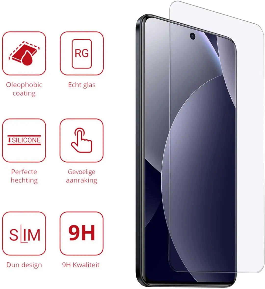 Rosso Screen Protector Xiaomi Redmi Note 15 Pro 5G - 9H Tempered Glass