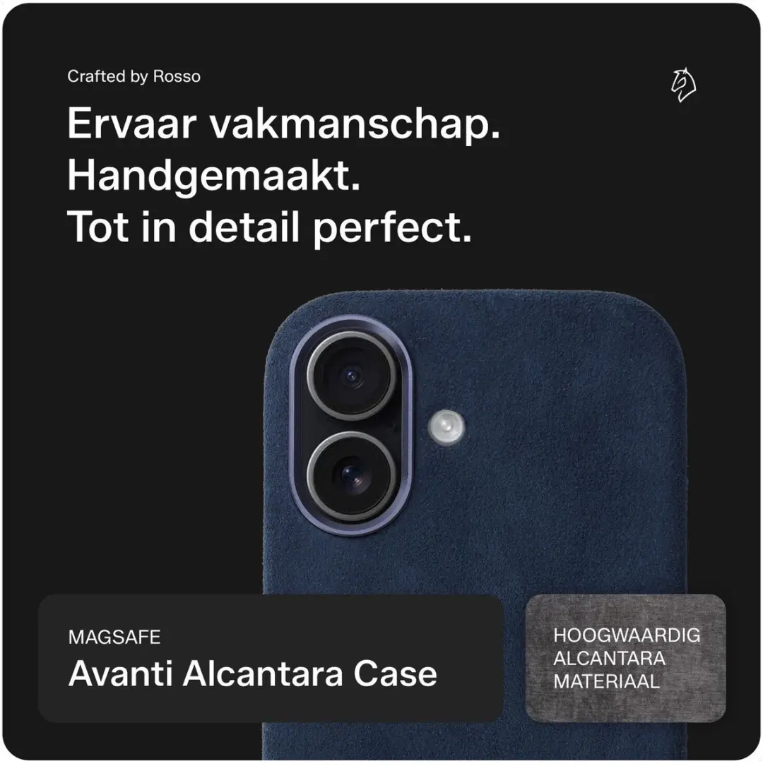 Rosso Avanti Hoesje iPhone 17 - Blauw - MagSafe
