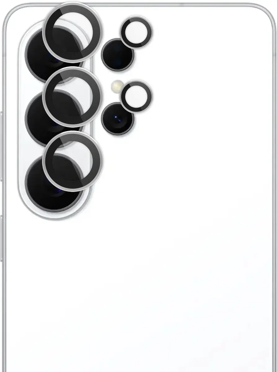 Rosso Camera Frame Protector Samsung Galaxy S26+ - 9H Glas - Wit - afbeelding 6 van 6
