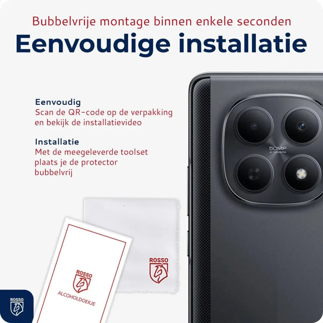 Rosso Camera Protector Xiaomi Poco M8 - Ultra Dun Glas - Transparant