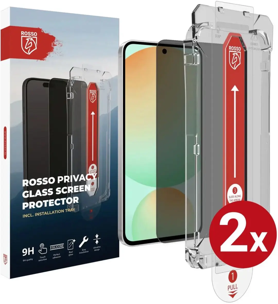 Rosso Privacy Screen Protector Samsung Galaxy A57 - 2 Stuks - 9H Glas