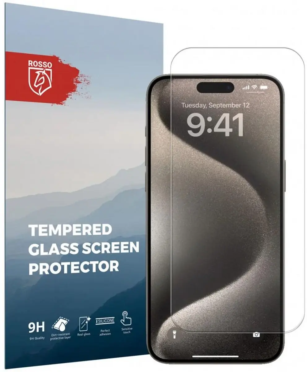 Rosso Screen Protector iPhone 15 Pro Max - 2 Stuks