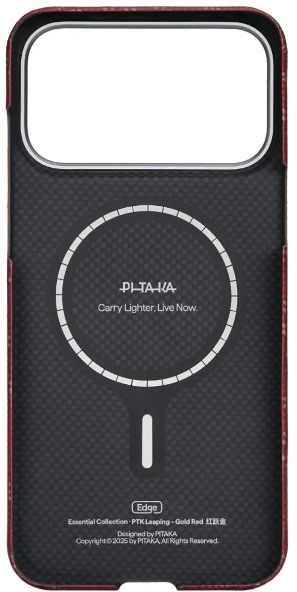 Pitaka Ultra Slim Hoesje iPhone 17 Pro KI1702PTK - MagSafe - Rood
