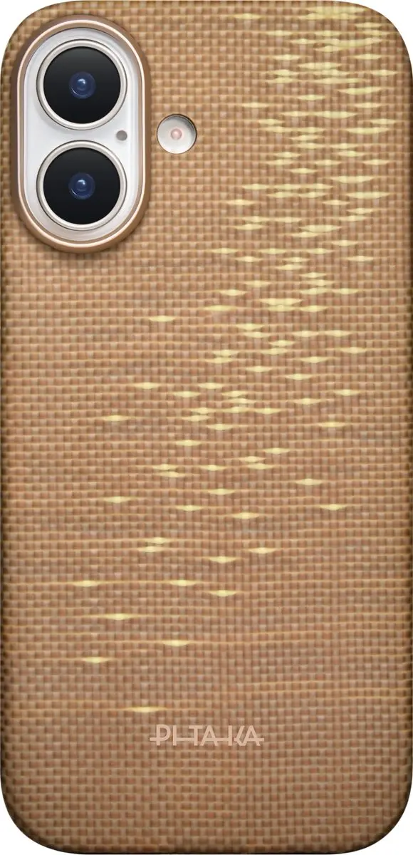 Pitaka Ultra Slim Hoesje iPhone 17 KI1701AG - MagSafe - Aramidevezel Beige