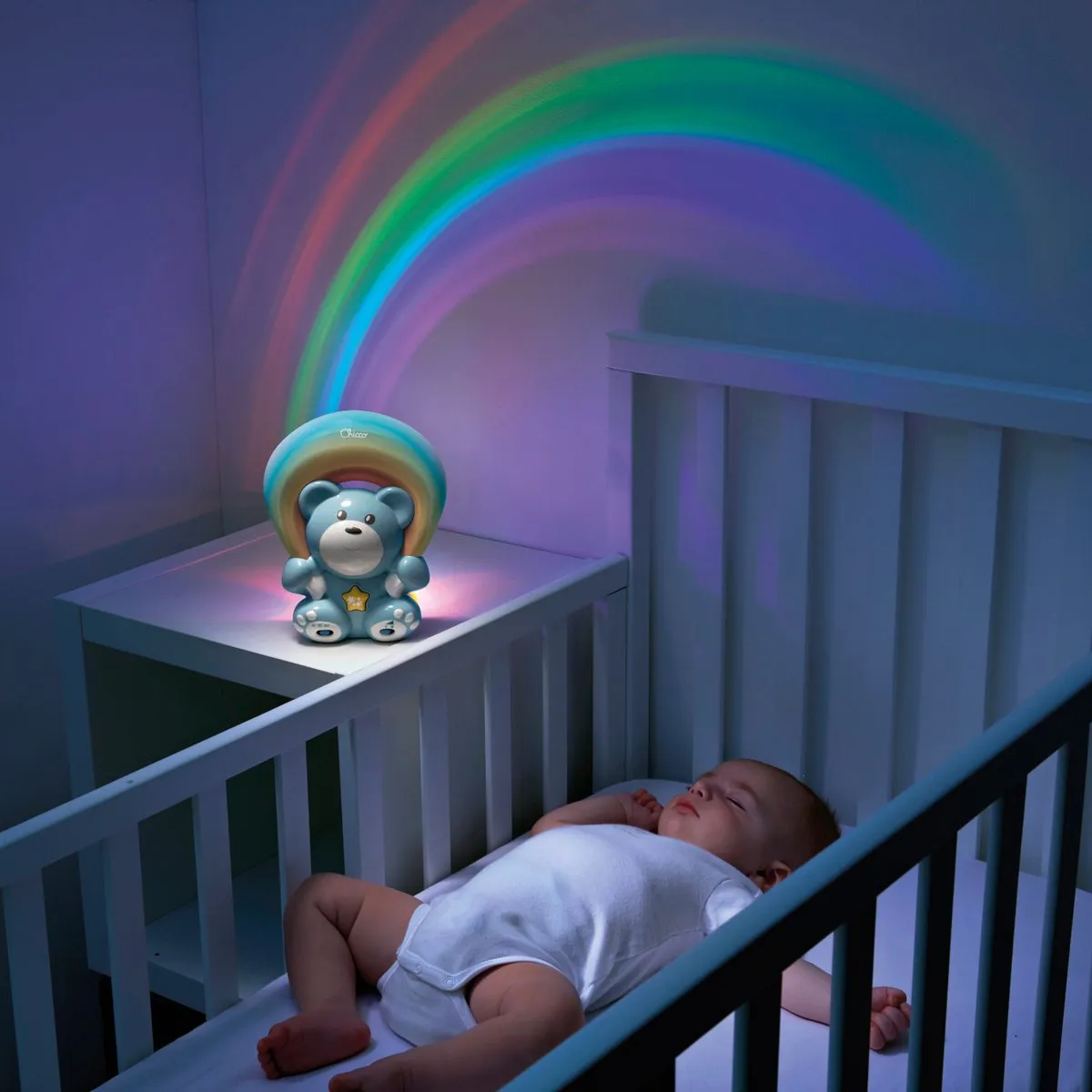 Chicco Rainbow Bear Blauw - 2x AAA
