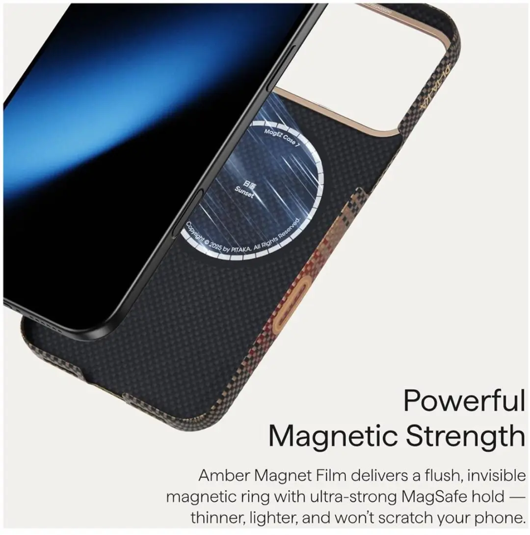 Pitaka Ultra Slim Hoesje iPhone 17 Pro KI1702SP - Oranje