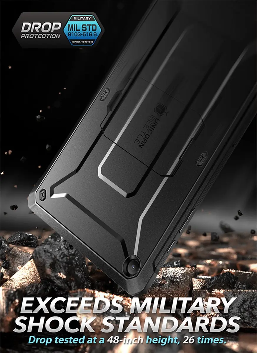 Supcase Unicorn Beetle Pro Case Samsung Galaxy Tab A9 Plus - Zwart