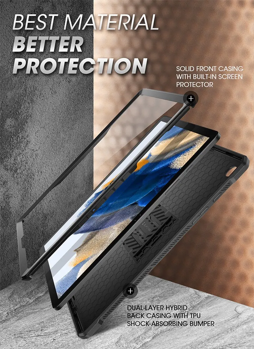Supcase Unicorn Beetle Pro Case Samsung Galaxy Tab A9 Plus - Zwart
