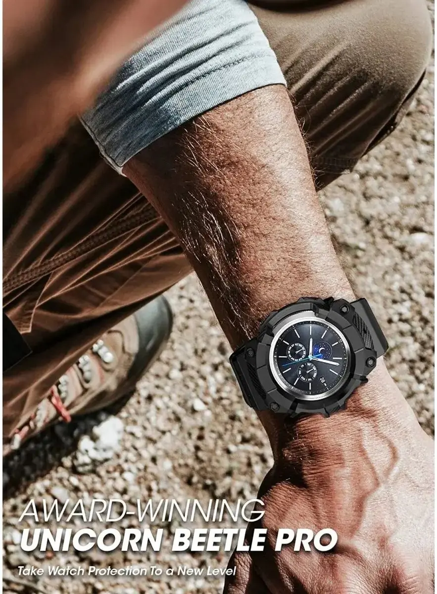 Supcase UB Pro Hoesje Samsung Galaxy Watch 4 46mm - Zwart