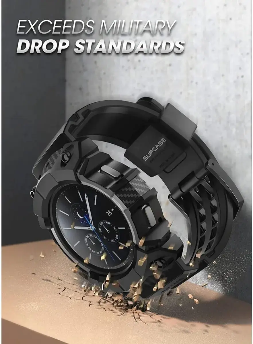 Supcase UB Pro Hoesje Samsung Galaxy Watch 4 46mm - Zwart