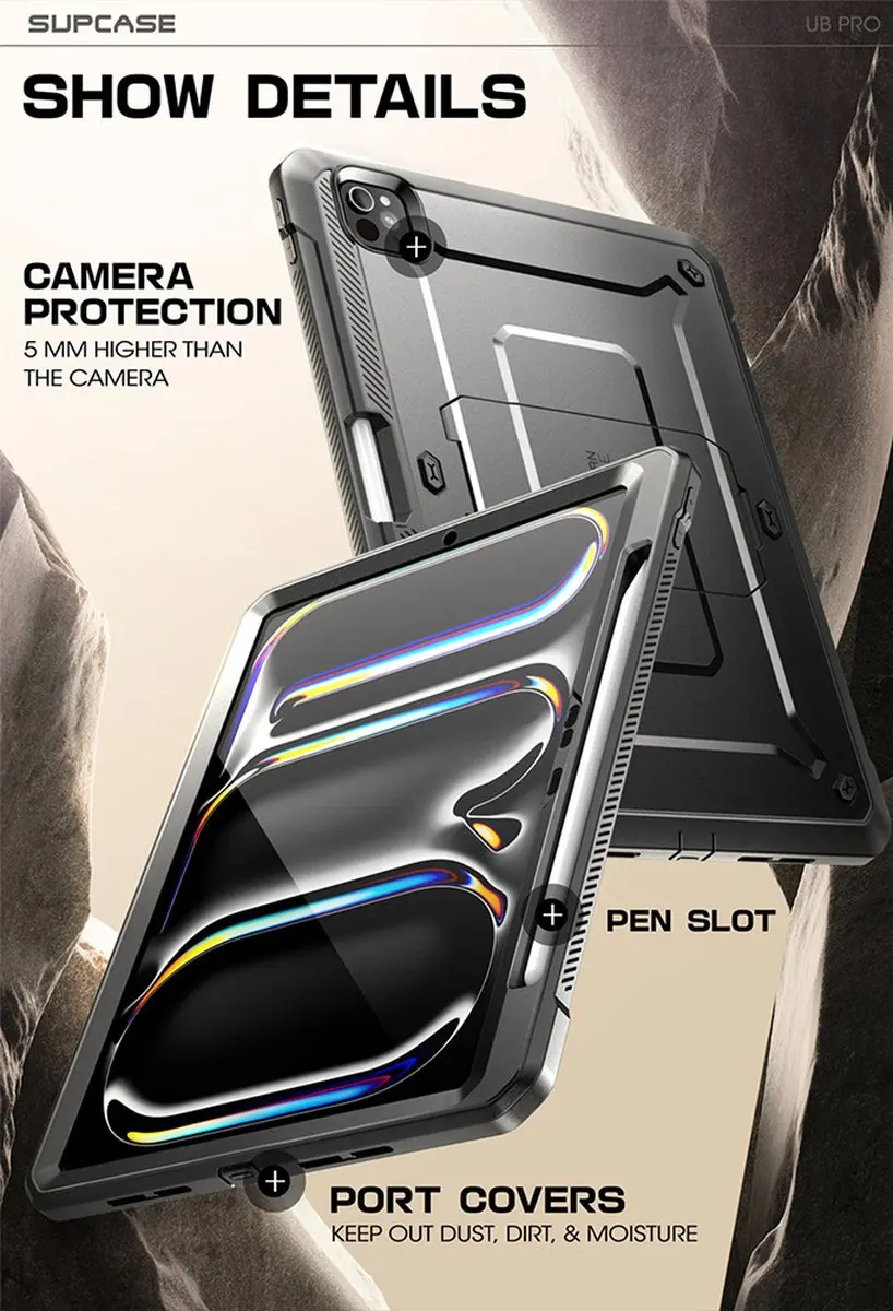 Supcase Hoes met Screen Protector iPad Pro 11 11883 - Zwart